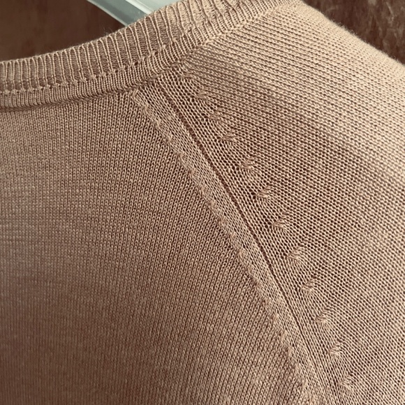 ZARA Knit Soft Sweater Camel Crew Neck Pullover JUMPER Raglan Long Sleeves M - Picture 10 of 12